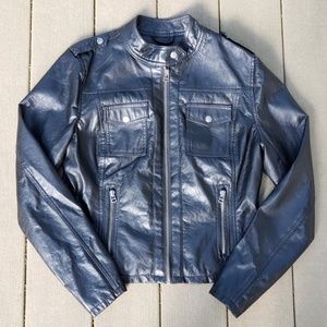 Red Snap Moto Jacket